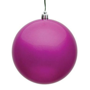  Vickerman N590870DCV - 3 inch Fuchsia Ball Ornament - 12 Pack 