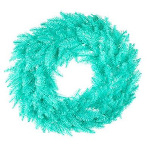 Vickerman 30" Aqua Fir Artificial Wreath - Vickerman K161030