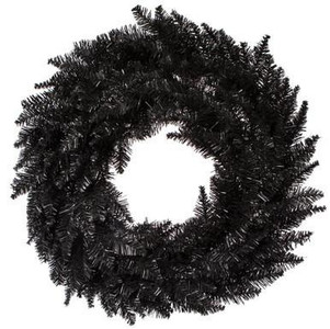 Vickerman 24" Black Fir Artificial Wreath - Vickerman K161824