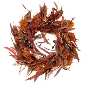 Vickerman 22" Cream Red Artificial Wreath - Vickerman FT227322