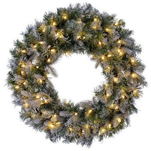 Vickerman 30" Green Artificial Wreath with LED Lights - Vickerman K224731LED