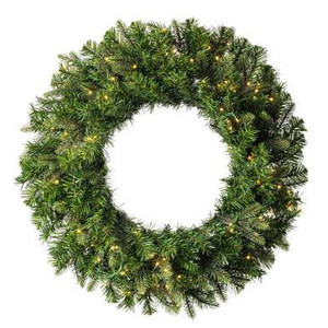 Vickerman 60" Green Artificial Wreath with LED Lights - Vickerman K224363LED