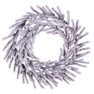  Vickerman K226230 30" Flocked Pistol Pine Wreath 220T