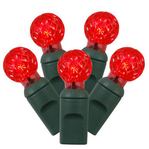 Vickerman X4G9103 34ft G12 100-LED Red Christmas Light String