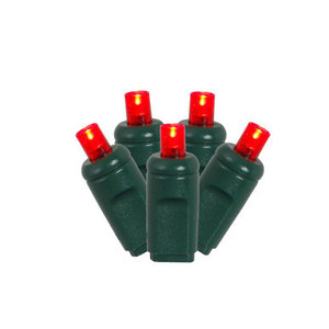 X4G6703TPBG Vickerman - 24 ft 70-Light Outdoor Red LED Wide Angle Christmas Light String - Green Wire