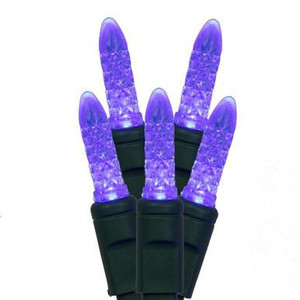 X4G5702PBG Vickerman - 24 ft 70-Light Outdoor Blue LED M5 Christmas Light String - Green Wire
