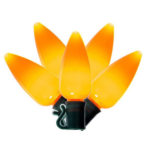  Vickerman X12GC958 25ft C9 25-LED Orange Christmas Light String