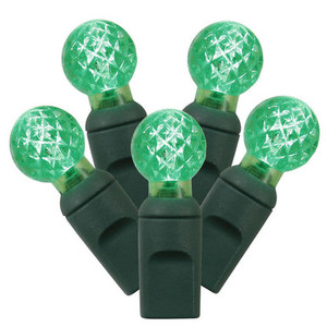  Vickerman X6G9504 25ft 50-LED G12 Green Christmas Light String