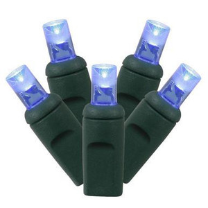 X6G2702CSA Vickerman - 35 ft 70-Light Outdoor Blue LED Wide Angle Christmas Light String - Green Wire
