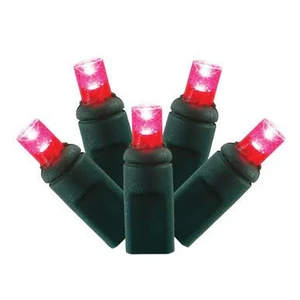 X6G2735CSA Vickerman - 35 ft 70-Light Outdoor Magenta LED Christmas Light String - Green Wire