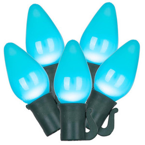  Vickerman X8GC769 16ft C7 25-LED Teal Christmas Light String