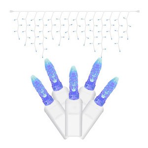  Vickerman X6W3102 9' LED Blue Icicle Christmas Light String