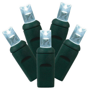  Vickerman X4G6105PBG 34ft 100-LED Cool White Christmas Light String