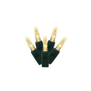 X4G5701TPBG Vickerman - 24 ft 70-Light Outdoor Warm White LED M5 Christmas Light String - Green Wire