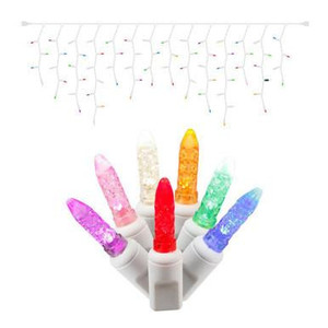 X6W3200T Vickerman - 9 ft 70-Light Outdoor Multicolor LED M5 Christmas Light String - White Wire