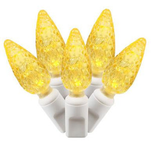  Vickerman X4W8107 - Yellow LED 34 ft Christmas Lights - White Wire 