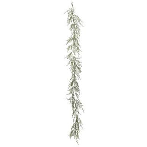  Vickerman FK170902 – 6 ft Natural Green Fairhill Leaf Garland – Unlit 