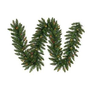 Vickerman A861122LED 50 ft Natural Camdon Fir Garland with LED Lights