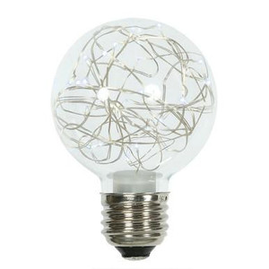 XLEDG9P Vickerman - Pure White LED Christmas Bulbs - E26 Base