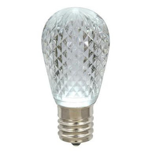 XLEDS19-10 Vickerman - Pure White LED S14 Christmas Bulbs - E26 Base - 10 Pack