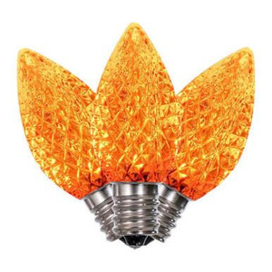 XLEDC78-25 Vickerman - Orange LED C7 Christmas Bulbs - E12 Base - 25 Pack