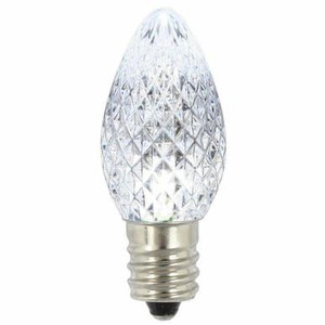 XLEDC7PT-25 Vickerman - Pure White LED C7 Christmas Bulbs - E12 Base - 25 Pack
