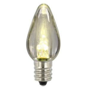 XLEDTC71-25 Vickerman - Warm White LED C7 Christmas Bulbs - E12 Base - 25 Pack