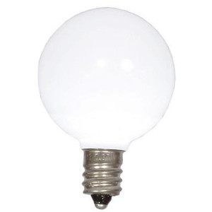 XLEDCG45-25 Vickerman - Cool White LED G40 Christmas Bulbs - E12 Base - 25 Pack