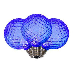 XLEDG42-25 Vickerman - Blue LED G40 Christmas Bulbs - E12 Base - 25 Pack
