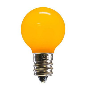 XLEDCG37-25 Vickerman - Yellow LED G30 Christmas Bulbs - E12 Base - 25 Pack