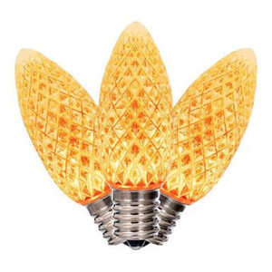 XLEDC98-25 Vickerman - Orange LED C9 Christmas Bulbs - E17 Base - 25 Pack