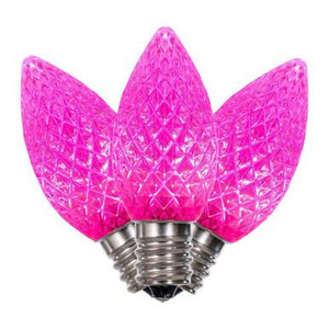  Vickerman XLEDC79T-25 – C7 Pink LED Replacement Light Bulb – 25 Pack 