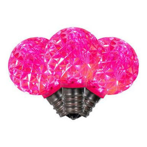 XLEDG39-25 Vickerman - Pink LED G30 Christmas Bulbs - E12 Base - 25 Pack