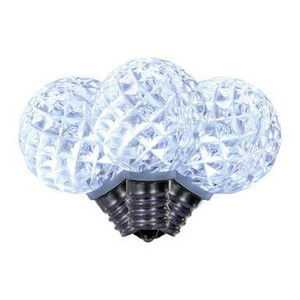 XLEDG35-25 Vickerman - Cool White LED G30 Christmas Replacement Bulbs - E12 Base - 25 Pack