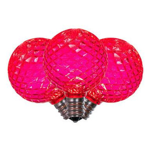  Vickerman XLEDG43 - 25 - Red LED Replacement Light Bulb - 25 Pack 