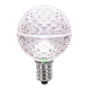 XLEDG6P-25 Vickerman - Pure White LED G50 Christmas Replacement Bulbs - E17 Base - 25 Pack