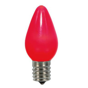 XLEDSC73T-25 Vickerman - Red LED C7 Christmas Replacement Bulbs - 25 Pack