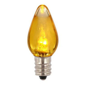  Vickerman XLEDTC77T-25 – C7 Yellow LED Replacement Light Bulb – 25 Pack 