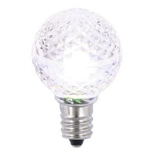 XLEDG3P-25 Vickerman - Pure White LED G30 Christmas Bulbs - E12 Base - 25 Pack