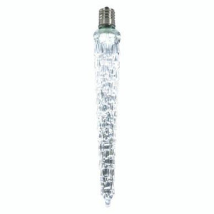 XICE725 Vickerman - Cool White LED Icicle Christmas Bulbs - E12 Base