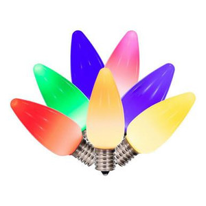  Vickerman XLEDSC90-25 – C9 Multi Color LED Replacement Light Bulb – 25 Pack 