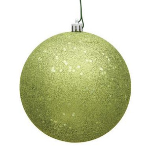 Vickerman N591273DQ - 4.75" Lime Ball Christmas Ornament - 4 Pack