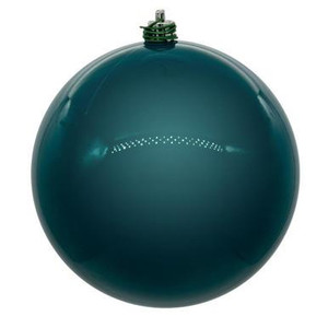Vickerman N590841DPV - 3" Dark Teal Ball Christmas Ornament - Outdoor Use - 12 Pack