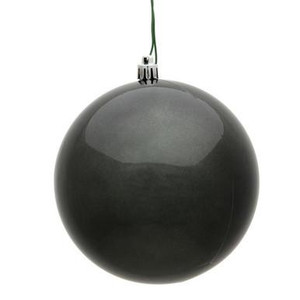 Vickerman N590887DCV - 3" Pewter Ball Christmas Ornament - 12 Pack