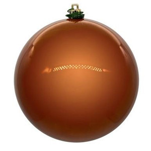 Vickerman N591088DPV - 4" Copper Ball Christmas Ornament - Outdoor Use - 6 Pack