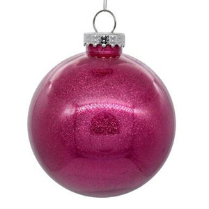 Vickerman N211021 - 4" Berry Red Ball Christmas Ornament - 6 Pack