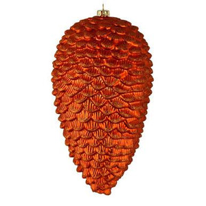Vickerman N187218D – 7" Burnished Orange Pinecone Christmas Ornament – 4 Pack