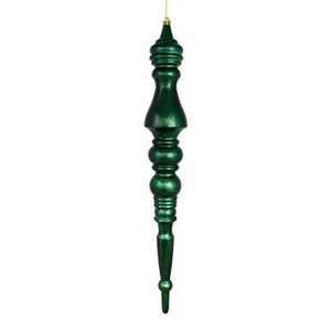 Vickerman N190974D – 20" Midnight Green Finial Christmas Ornament
