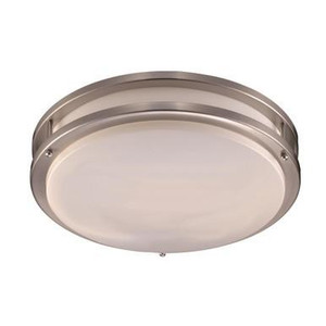 Trans Globe Lighting Trans Globe LED-10261 BN - 14" Brushed Nickel Round LED Ceiling Light - White Diffuser 