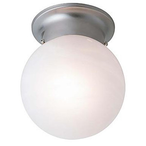 Trans Globe Lighting Trans Globe 3607 BN – 6" Brushed Nickel Globe Ceiling Light – Marbleized Glass 